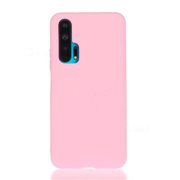 Soft Matte Silicone Phone Cover for Huawei nova 6 - Rose Red