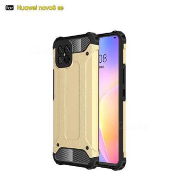 King Kong Armor Premium Shockproof Dual Layer Rugged Hard Cover for Huawei nova 8 SE - Champagne Gold