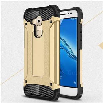 King Kong Armor Premium Shockproof Dual Layer Rugged Hard Cover for Huawei Nova Plus - Champagne Gold