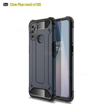 King Kong Armor Premium Shockproof Dual Layer Rugged Hard Cover for OnePlus Nord N100 - Navy