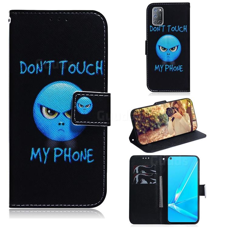 Not Touch My Phone PU Leather Wallet Case for Oppo A52