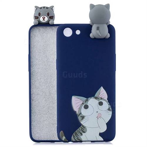 Big Face Cat Soft 3D Climbing Doll Soft Case for Oppo A83