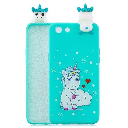 Heart Unicorn Soft 3D Climbing Doll Soft Case for Oppo A83