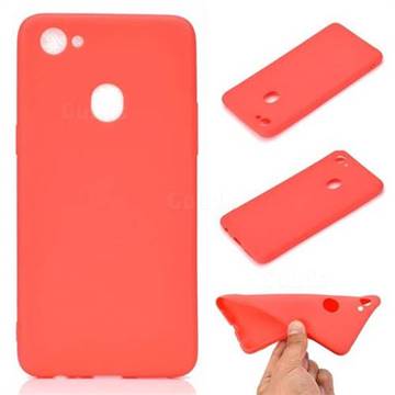 Candy Soft TPU Back Cover for Oppo F7 - Red