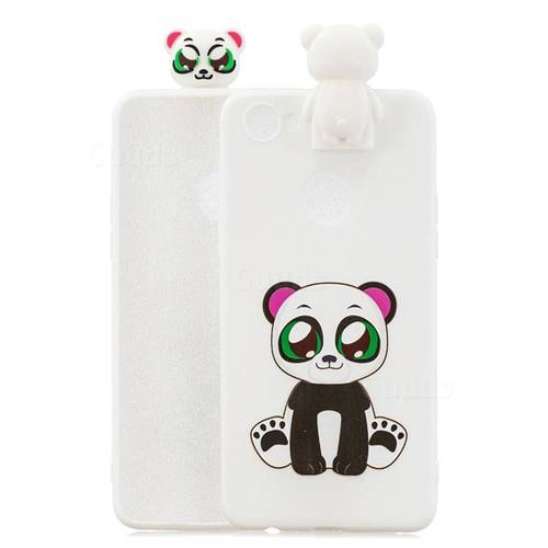 Panda Soft 3D Climbing Doll Stand Soft Case for Oppo F7