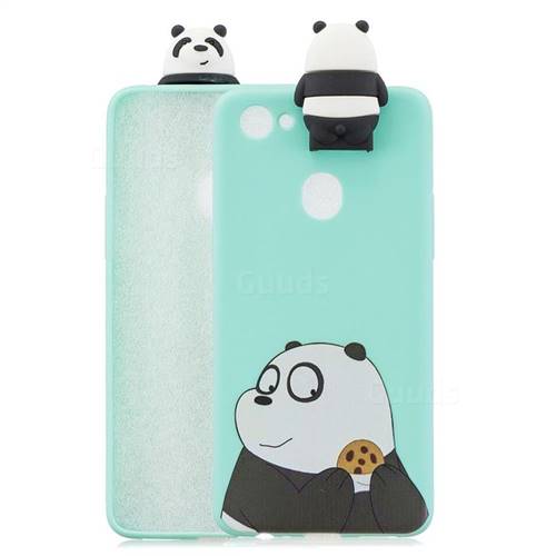 Striped Bear Soft 3D Climbing Doll Stand Soft Case for Oppo F7