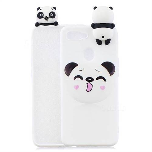 Smiley Panda Soft 3D Climbing Doll Soft Case for Oppo F9 (F9 Pro)