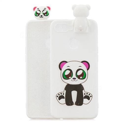Panda Soft 3D Climbing Doll Stand Soft Case for Oppo F9 (F9 Pro)