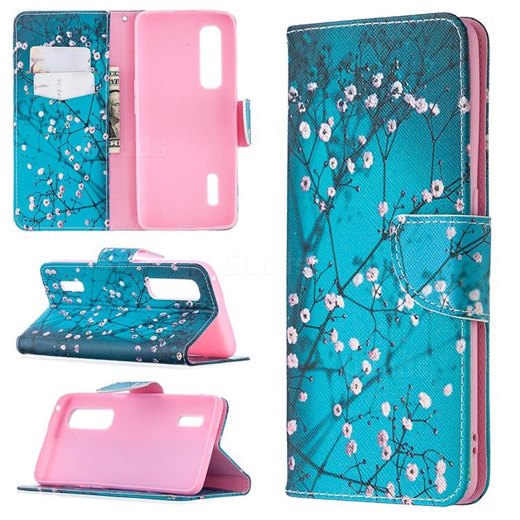 Blue Plum Leather Wallet Case for Oppo Find X2 Pro