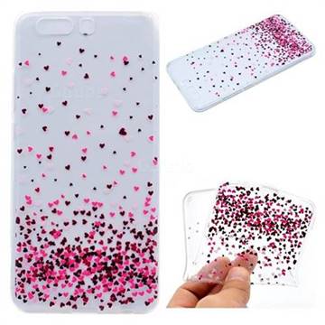 Heart Shaped Flowers Super Clear Soft TPU Back Cover for OnePlus 5