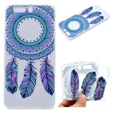 Blue Feather Campanula Super Clear Soft TPU Back Cover for OnePlus 5