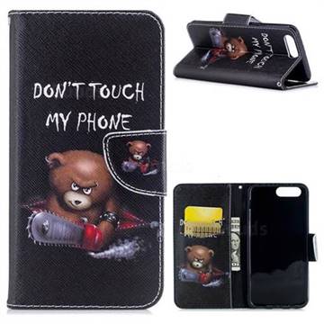 Chainsaw Bear Leather Wallet Case for OnePlus 5