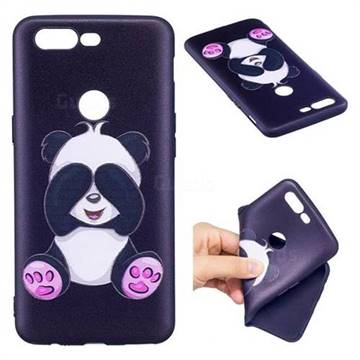 Lovely Panda 3D Embossed Relief Black Soft Back Cover for OnePlus 5T
