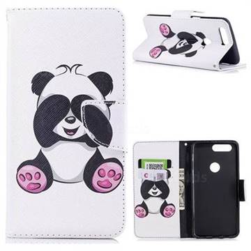 Lovely Panda Leather Wallet Case for OnePlus 5T