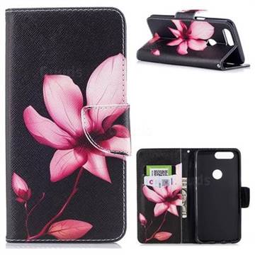 Lotus Flower Leather Wallet Case for OnePlus 5T