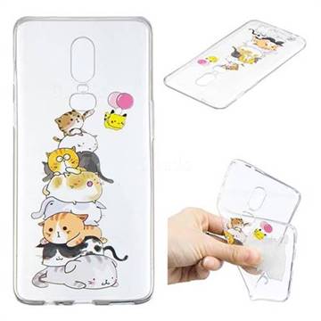 Cute Cat IMD Soft TPU Back Cover for OnePlus 6