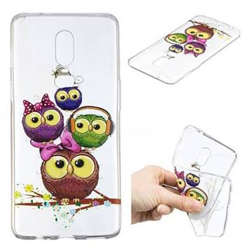 Bird Owl Family IMD Soft TPU Back Cover for OnePlus 6