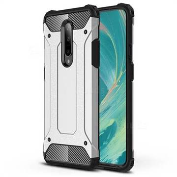 King Kong Armor Premium Shockproof Dual Layer Rugged Hard Cover for OnePlus 7 - White