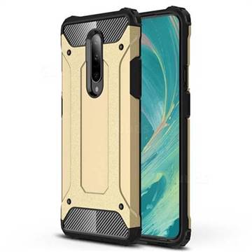King Kong Armor Premium Shockproof Dual Layer Rugged Hard Cover for OnePlus 7 - Champagne Gold