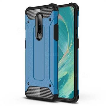 King Kong Armor Premium Shockproof Dual Layer Rugged Hard Cover for OnePlus 7 - Sky Blue