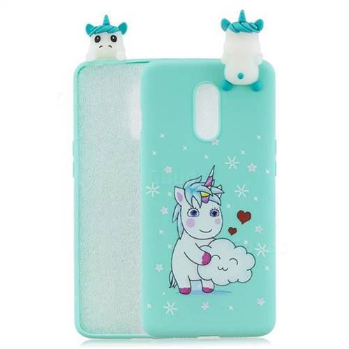 Heart Unicorn Soft 3D Climbing Doll Soft Case for OnePlus 7