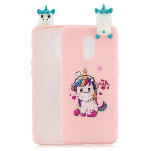 Music Unicorn Soft 3D Climbing Doll Soft Case for OnePlus 7