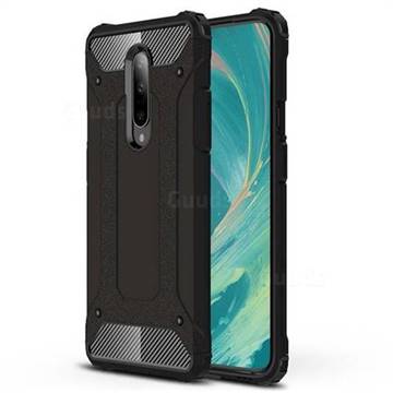 King Kong Armor Premium Shockproof Dual Layer Rugged Hard Cover for OnePlus 7 Pro - Black Gold