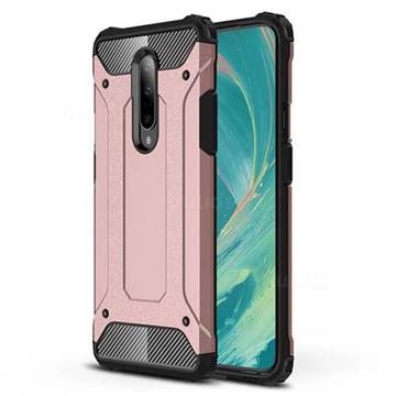King Kong Armor Premium Shockproof Dual Layer Rugged Hard Cover for OnePlus 7 Pro - Rose Gold