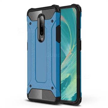 King Kong Armor Premium Shockproof Dual Layer Rugged Hard Cover for OnePlus 7 Pro - Sky Blue