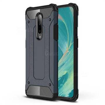 King Kong Armor Premium Shockproof Dual Layer Rugged Hard Cover for OnePlus 7 Pro - Navy