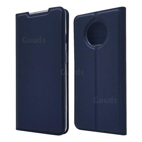 Ultra Slim Card Magnetic Automatic Suction Leather Wallet Case for OnePlus 7T - Royal Blue