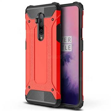 King Kong Armor Premium Shockproof Dual Layer Rugged Hard Cover for OnePlus 7T Pro - Big Red