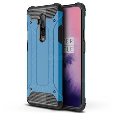 King Kong Armor Premium Shockproof Dual Layer Rugged Hard Cover for OnePlus 7T Pro - Sky Blue