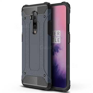 King Kong Armor Premium Shockproof Dual Layer Rugged Hard Cover for OnePlus 7T Pro - Navy