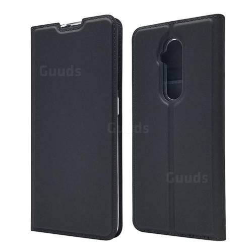 Ultra Slim Card Magnetic Automatic Suction Leather Wallet Case for OnePlus 7T Pro - Star Grey