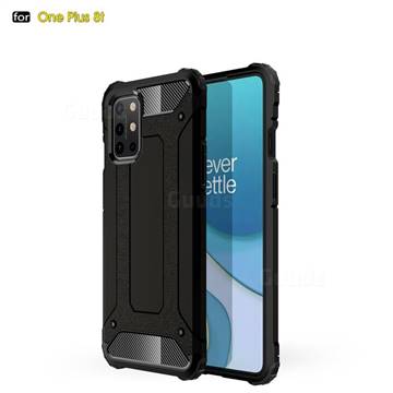 King Kong Armor Premium Shockproof Dual Layer Rugged Hard Cover for OnePlus 8T - Black Gold