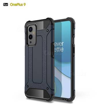 King Kong Armor Premium Shockproof Dual Layer Rugged Hard Cover for OnePlus 9 - Navy