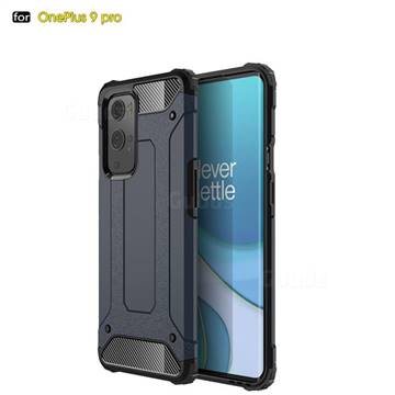 King Kong Armor Premium Shockproof Dual Layer Rugged Hard Cover for OnePlus 9 Pro - Navy