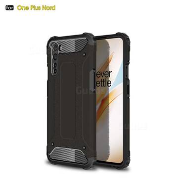 King Kong Armor Premium Shockproof Dual Layer Rugged Hard Cover for OnePlus Nord (OnePlus 8 NORD 5G, OnePlus Z) - Black Gold