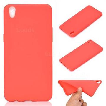 Candy Soft TPU Back Cover for Oppo R9 - Red