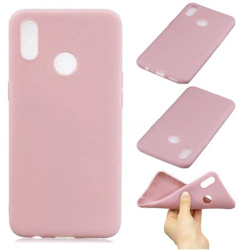 Candy Soft Silicone Phone Case for Oppo Realme 3 - Lotus Pink