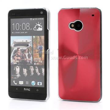 CD Veins Metal Aluminium Hard Case for HTC One M7 801e - Red