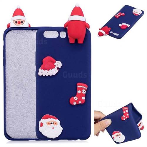 Navy Santa Claus Christmas Xmax Soft 3D Silicone Case for Huawei P10