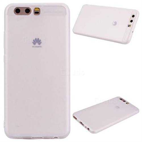Candy Soft Silicone Protective Phone Case for Huawei P10 - White