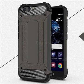 King Kong Armor Premium Shockproof Dual Layer Rugged Hard Cover for Huawei P10 - Bronze