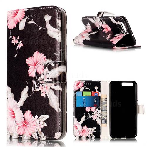 Azalea Flower PU Leather Wallet Case for Huawei P10