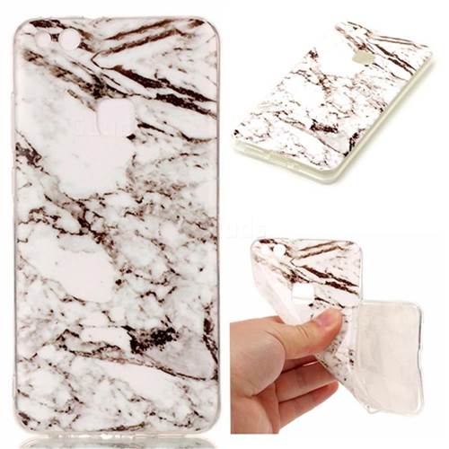 White Soft TPU Marble Pattern Case for Huawei P10 Lite