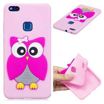 Pink Owl Soft 3D Silicone Case for Huawei P10 Lite P10Lite