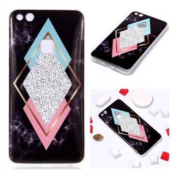Black Diamond Soft TPU Marble Pattern Phone Case for Huawei P10 Lite P10Lite