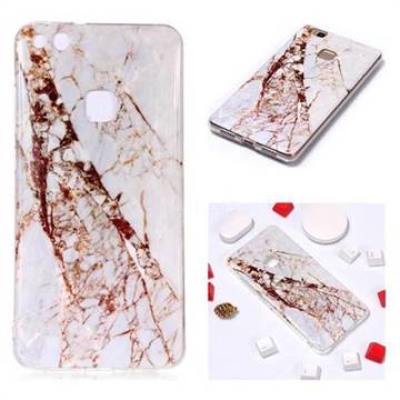 White Crushed Soft TPU Marble Pattern Phone Case for Huawei P10 Lite P10Lite